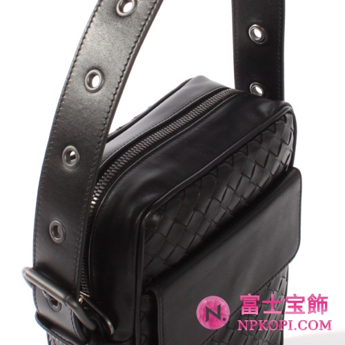 Bottega Veneta/ボッテガ・ヴェネタ  カーフレザー ショルダーバッグ ブラック 163313V46511000